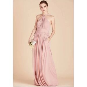 Birdy Grey Kiko Chiffon Dusty Rose Dress Size Small NWT